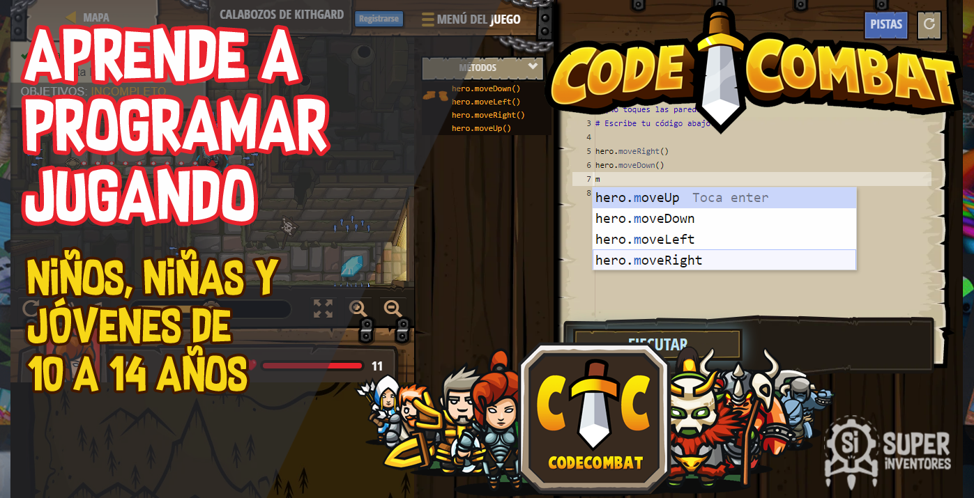 Programa en Python con Code CombatCursos virtuales para niños y niñas ...